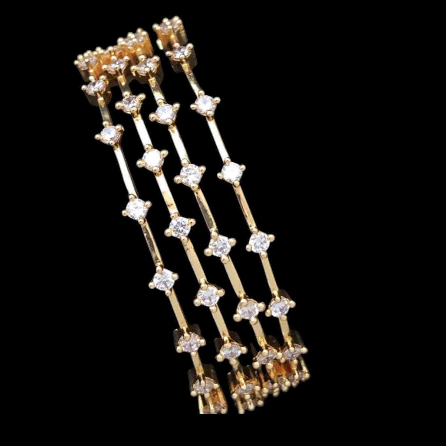 Diamond replica bangles