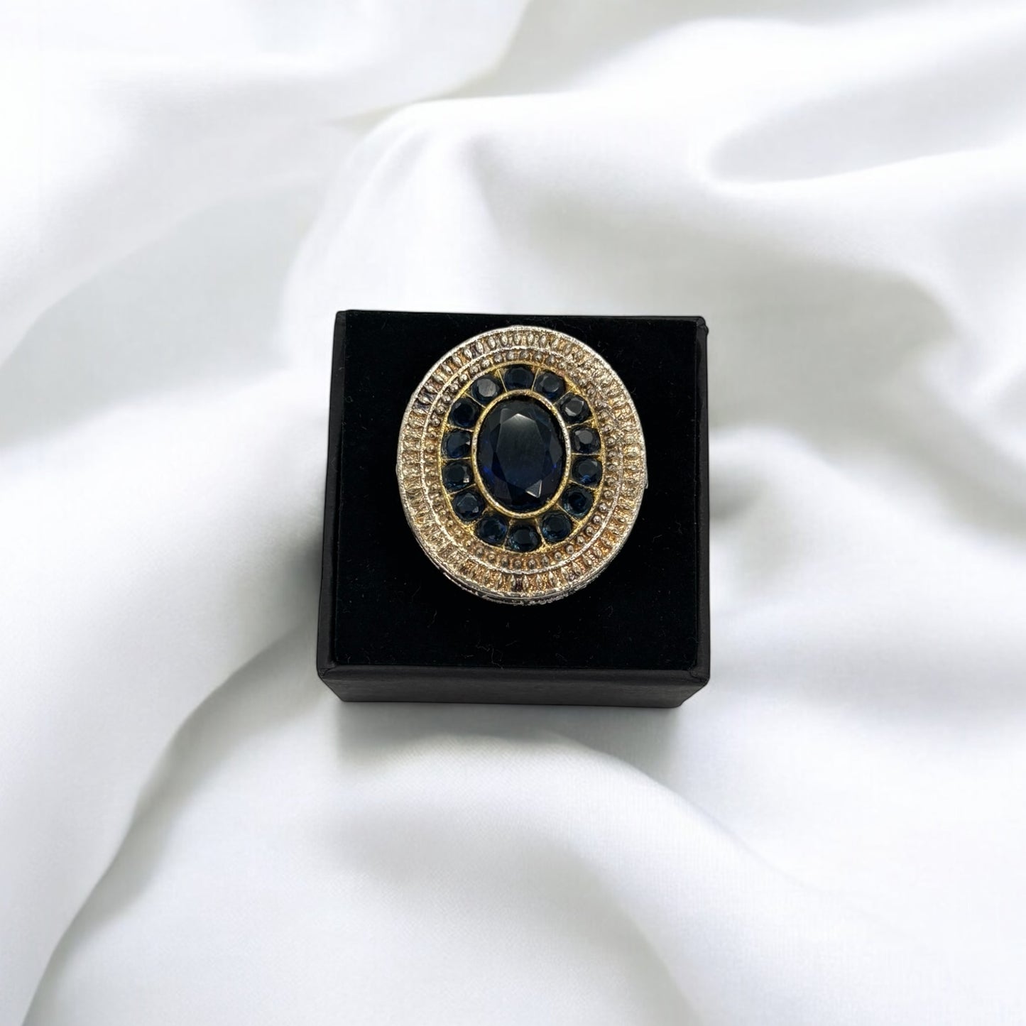 Silver fusion big rings