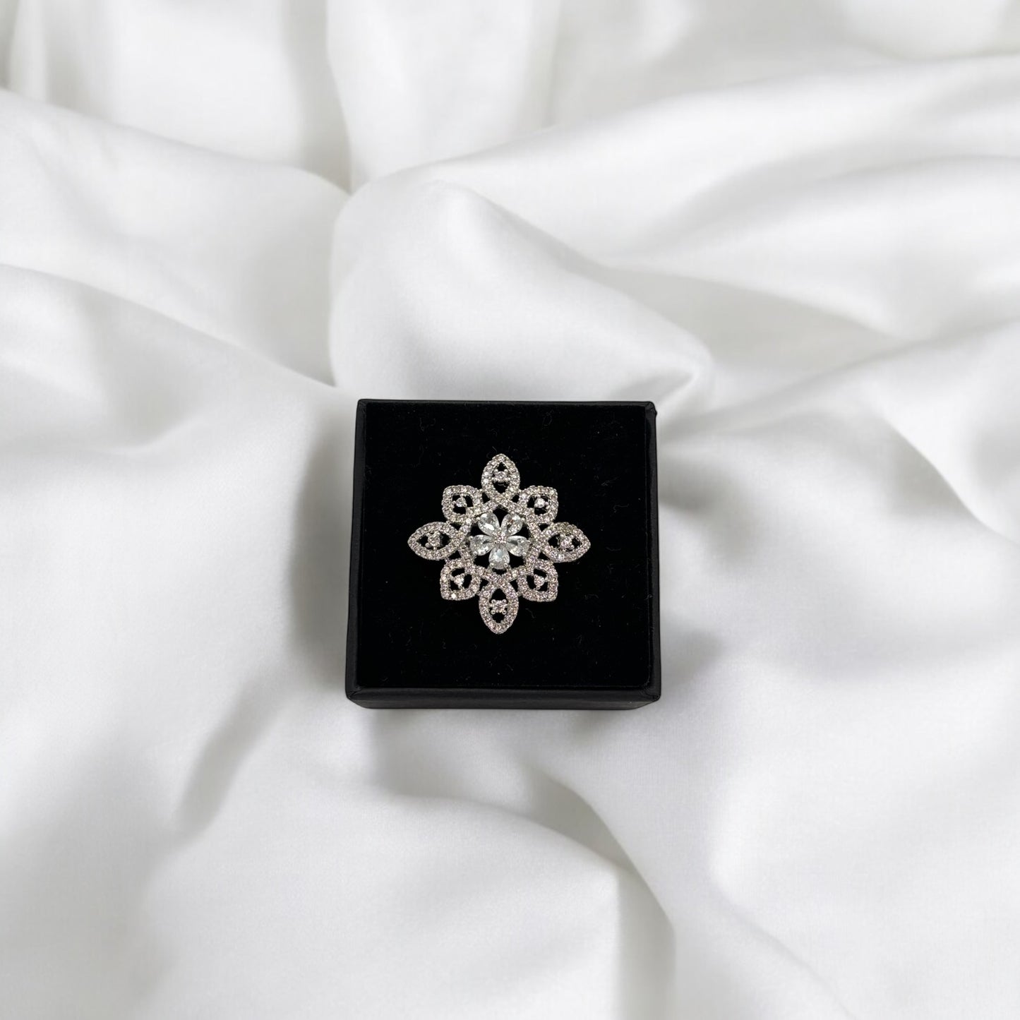 American Diamond adjustable ring