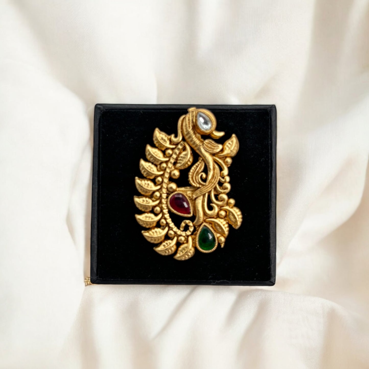 Gold plated adjustable ring