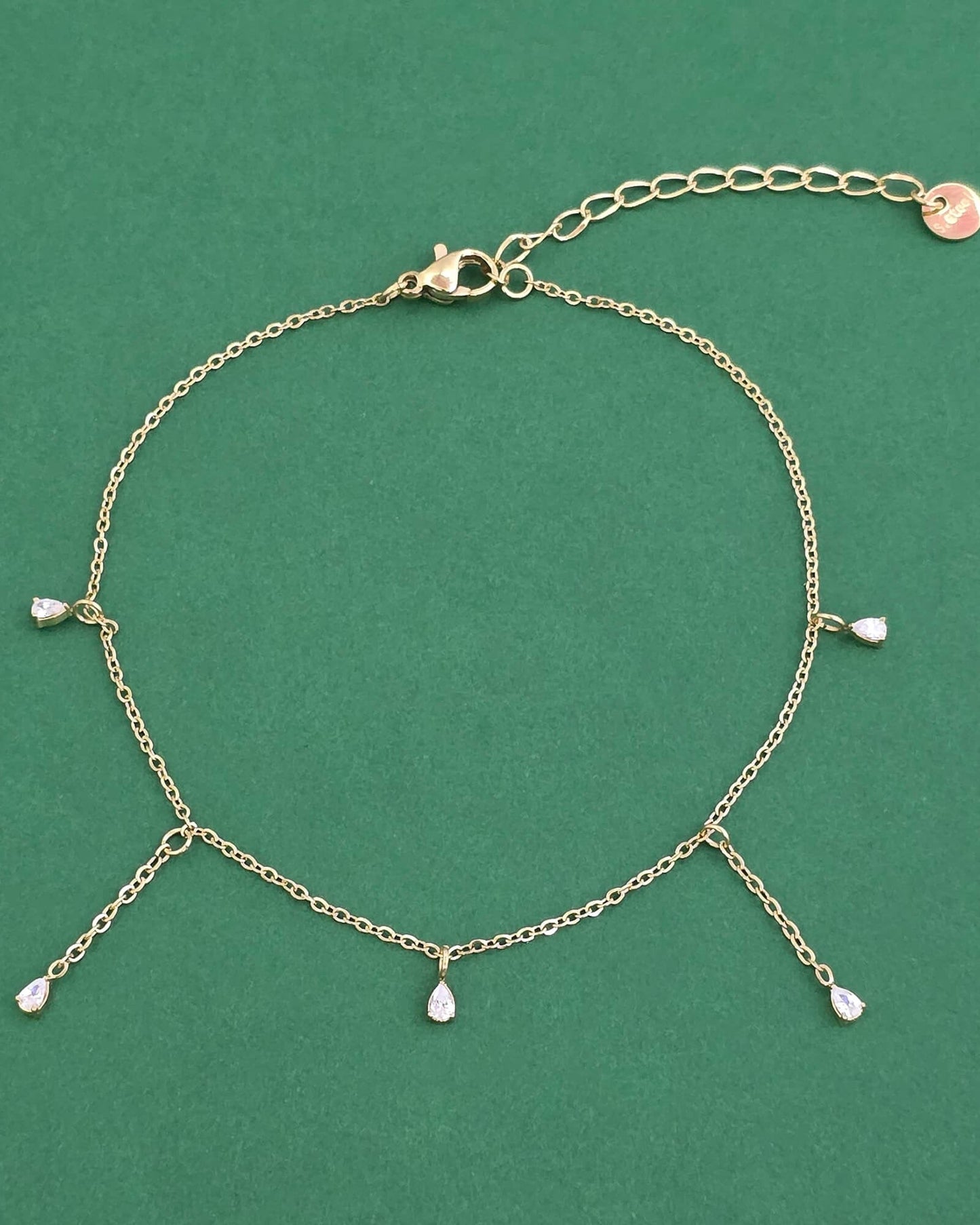 Gold plated western anklet