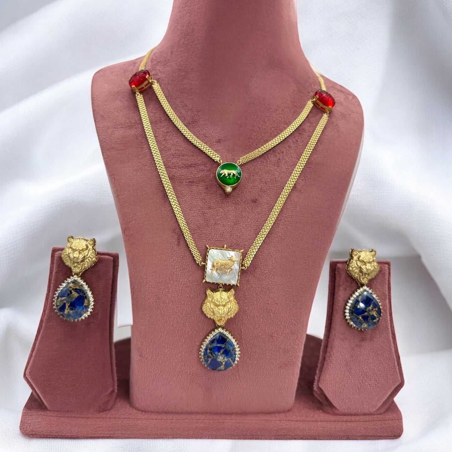 Premium quality two layer necklace set