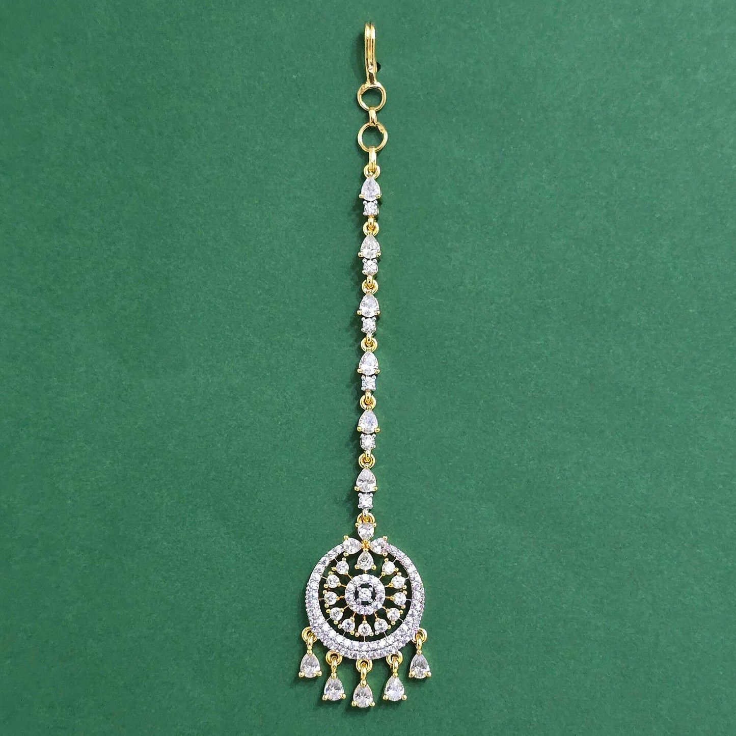 2tone plated American Diamond tikka