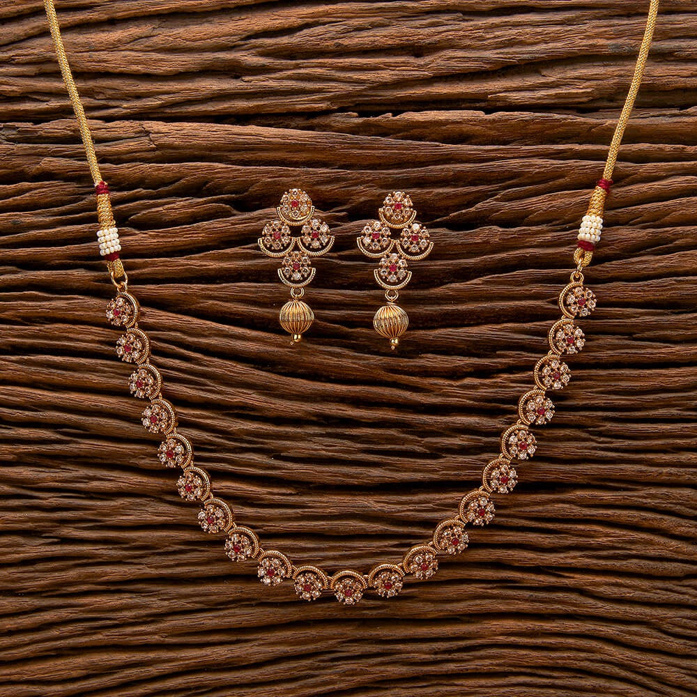 Gold plated necklace set