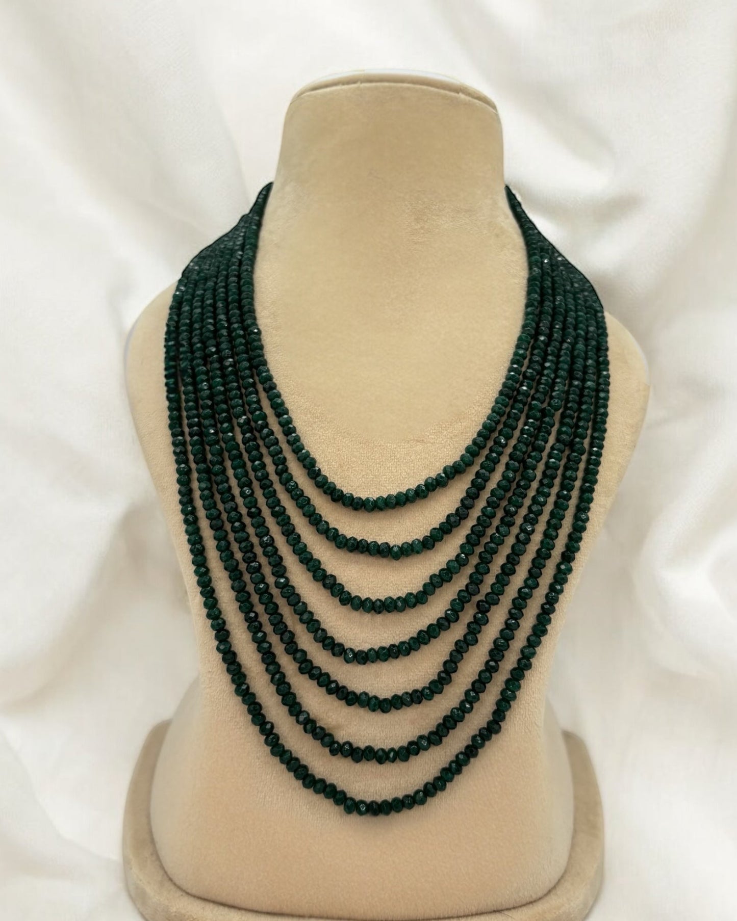 Emerald green mala