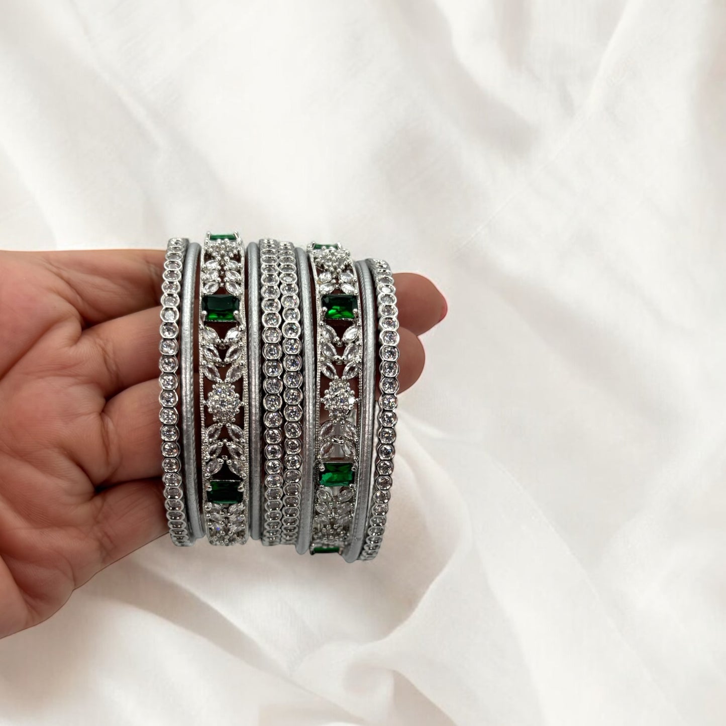 American Diamond bangles set
