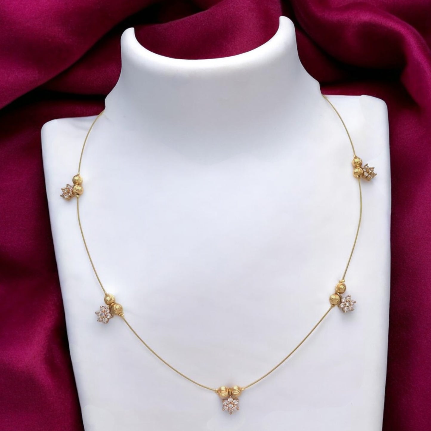 Invisible American Diamond necklace