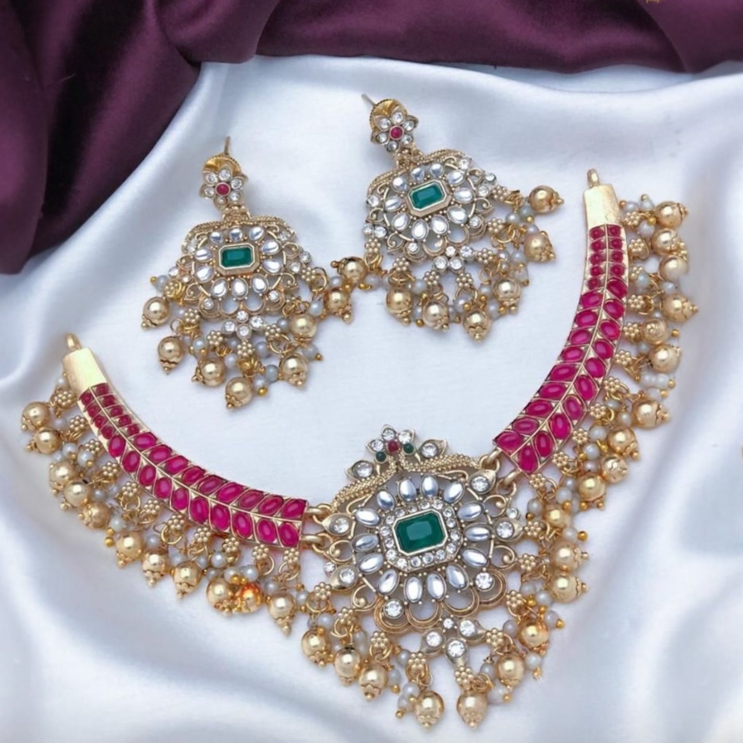 Gold plated Necklace set