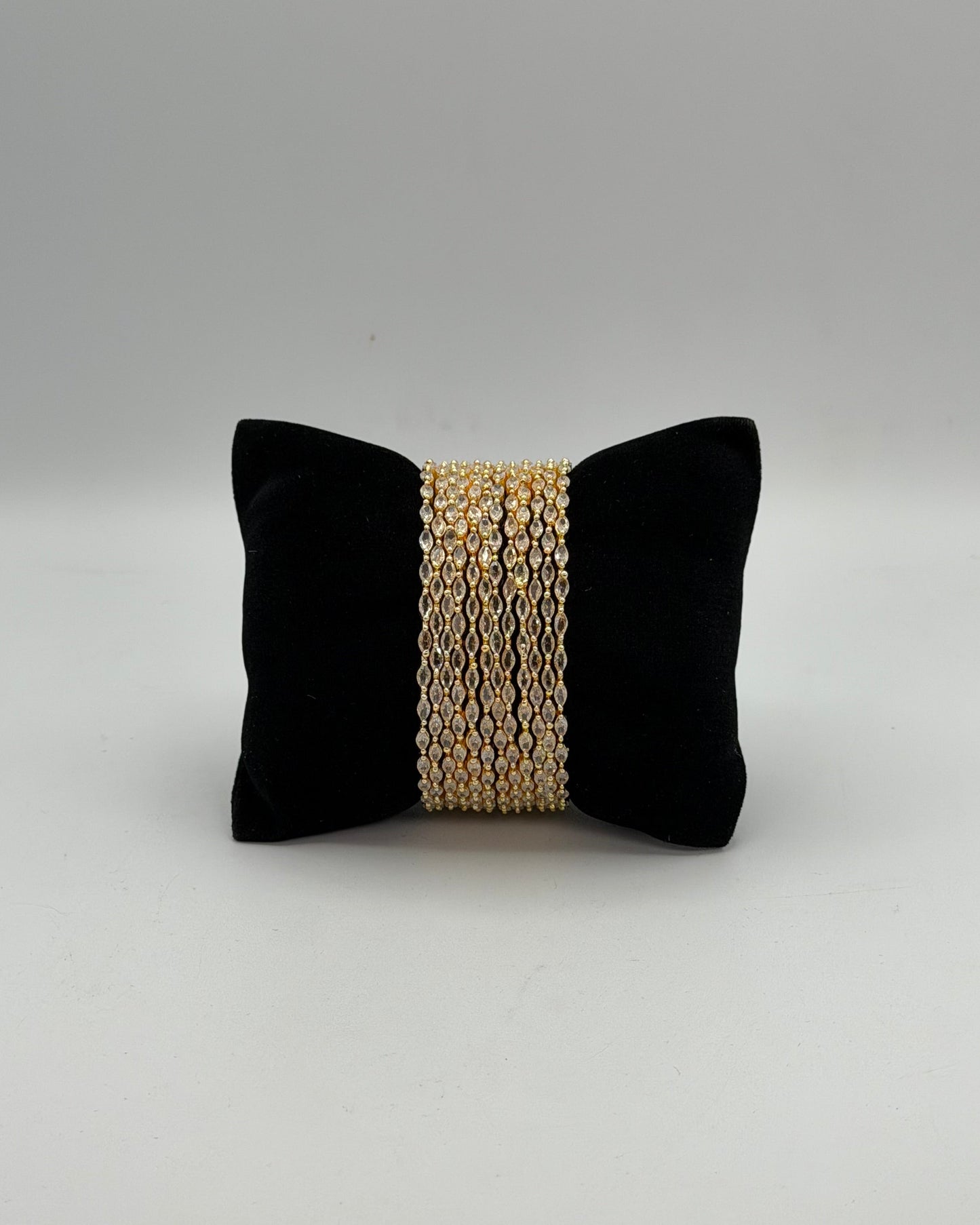 Gold plated American Diamond bangles