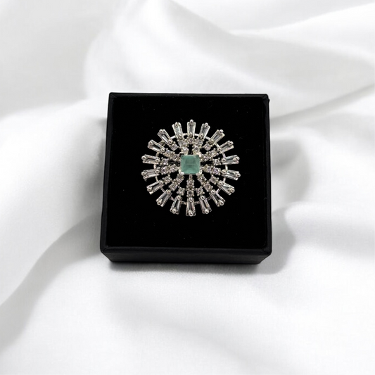 American Diamond adjustable ring