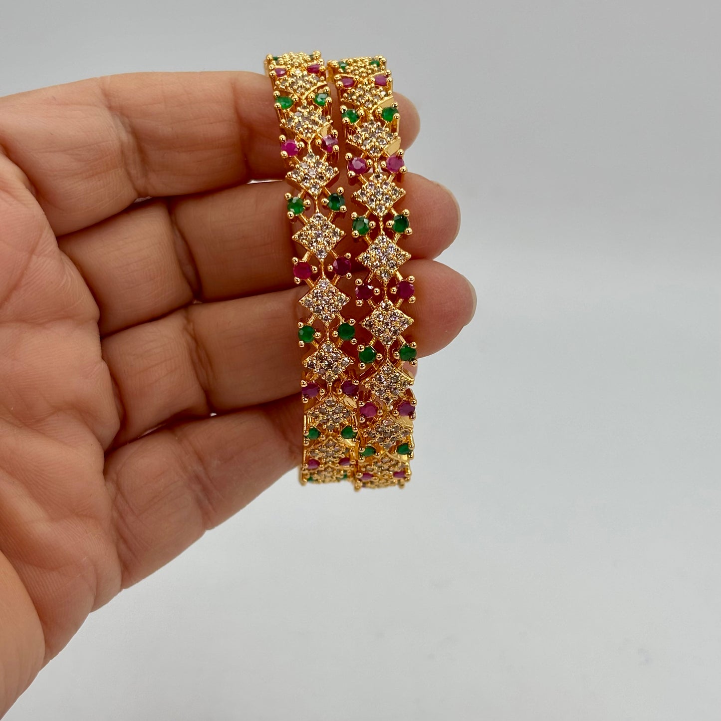 Gold plated bangles