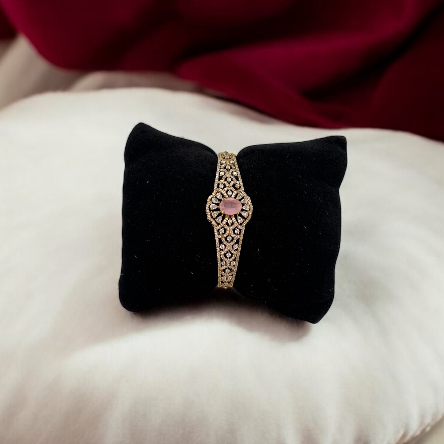 American Diamond bracelet with matte finish