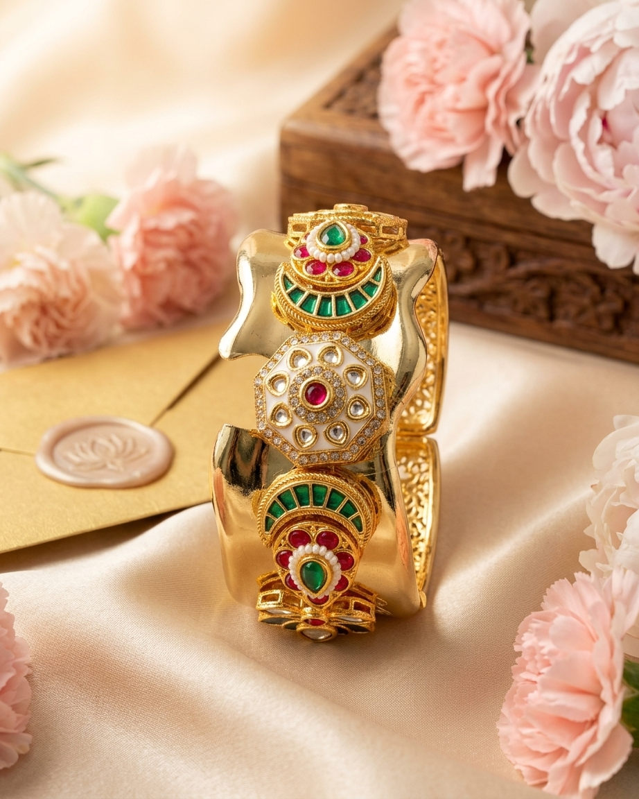 Gold plated fusion bracelet