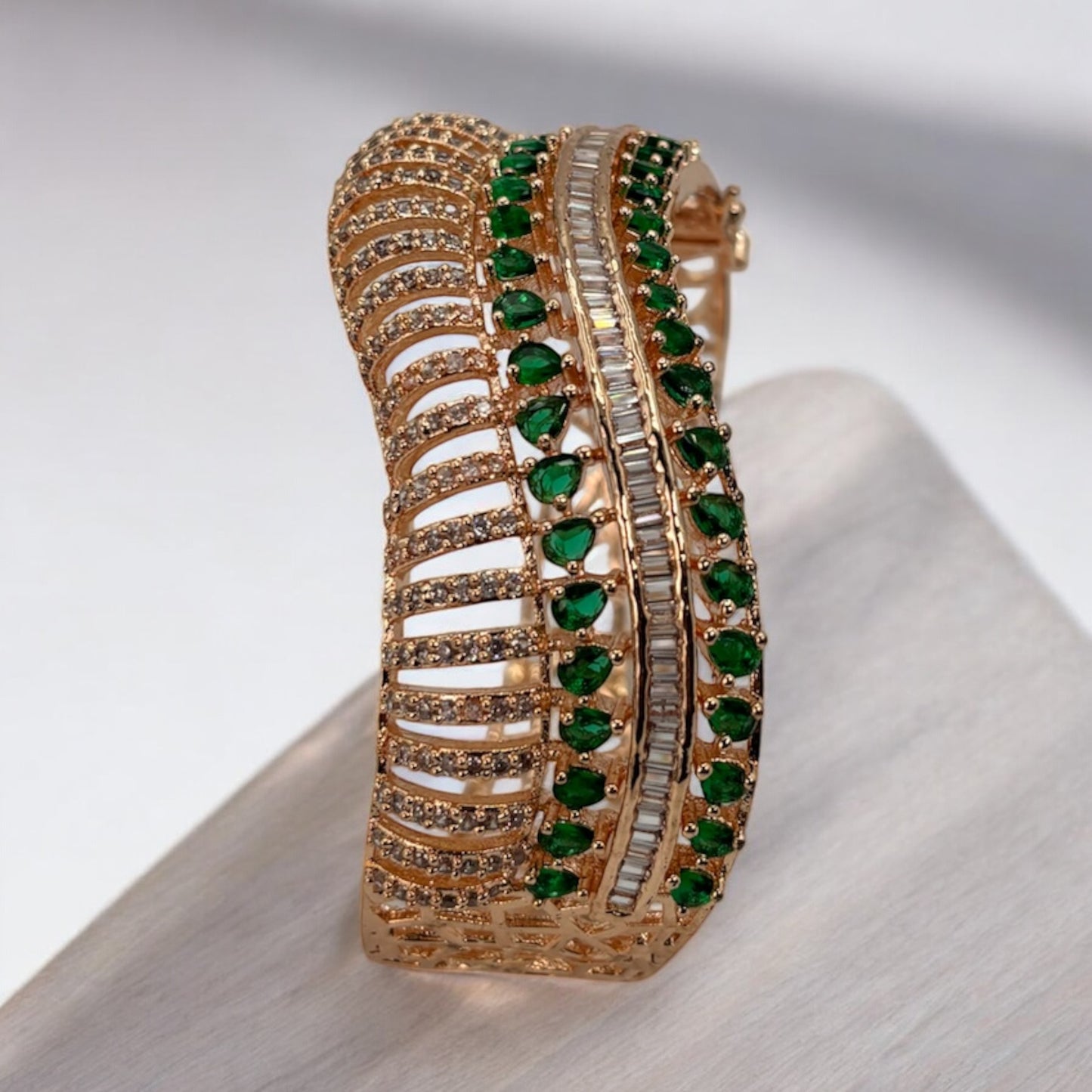 Rose gold plated American Diamond bracelet