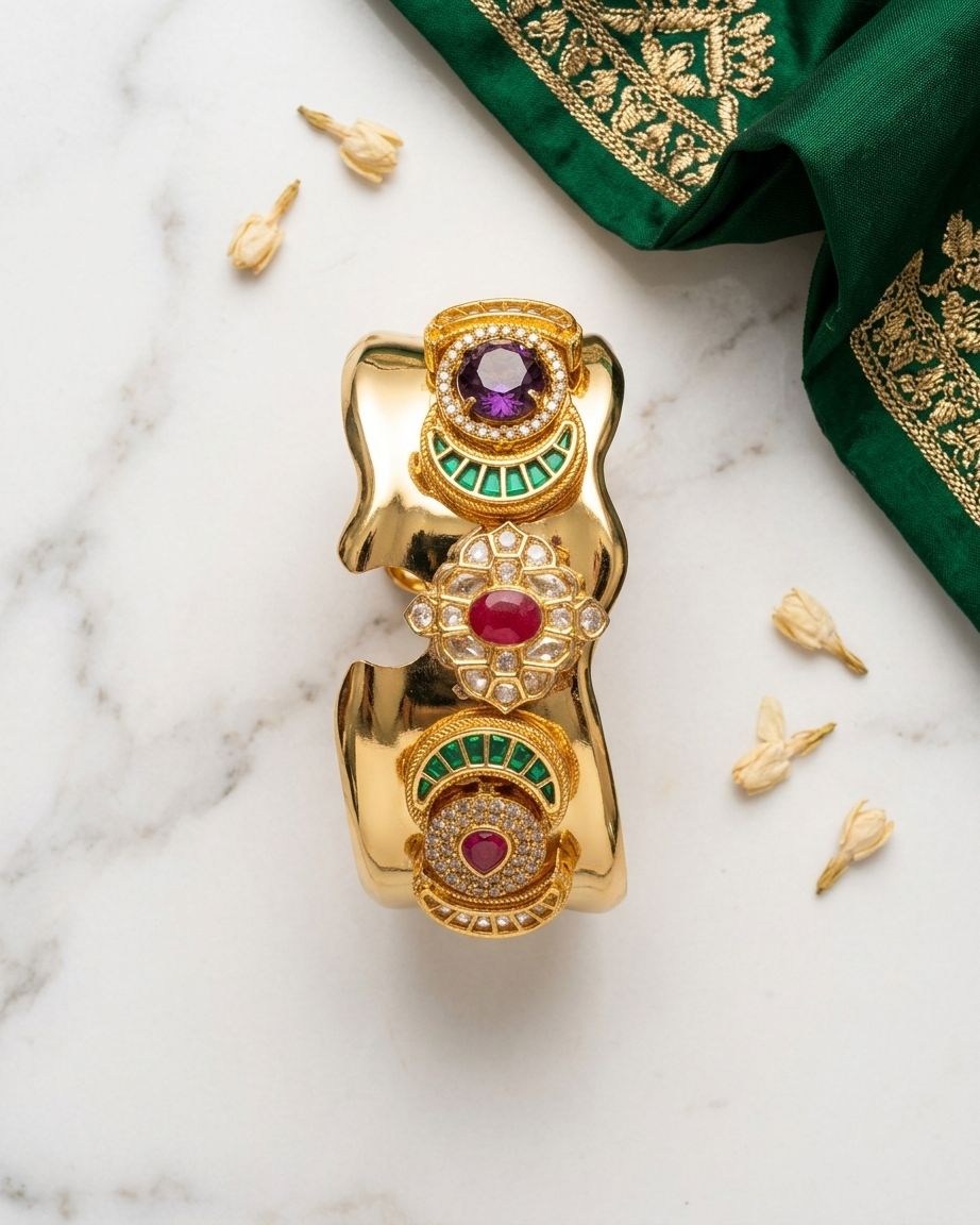 Gold plated fusion bracelet