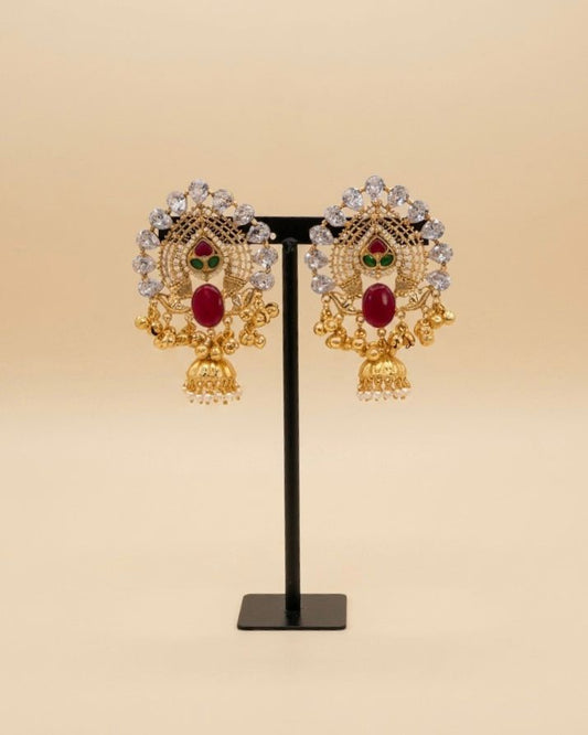 Gold plated statement studs