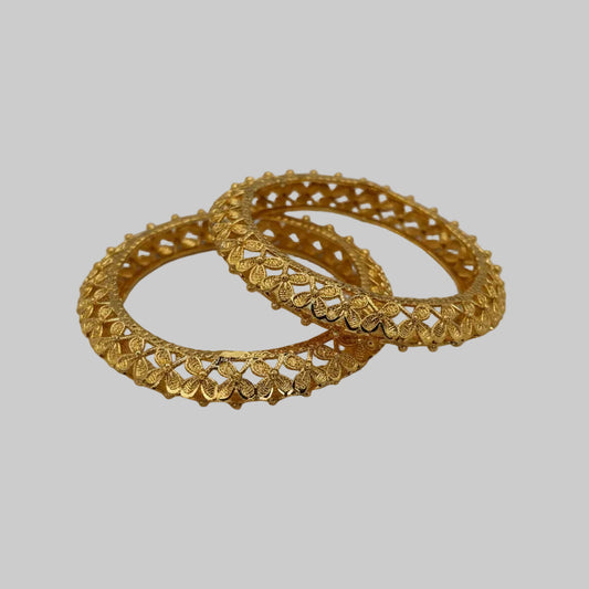 Gold plated designer bangles/kadas