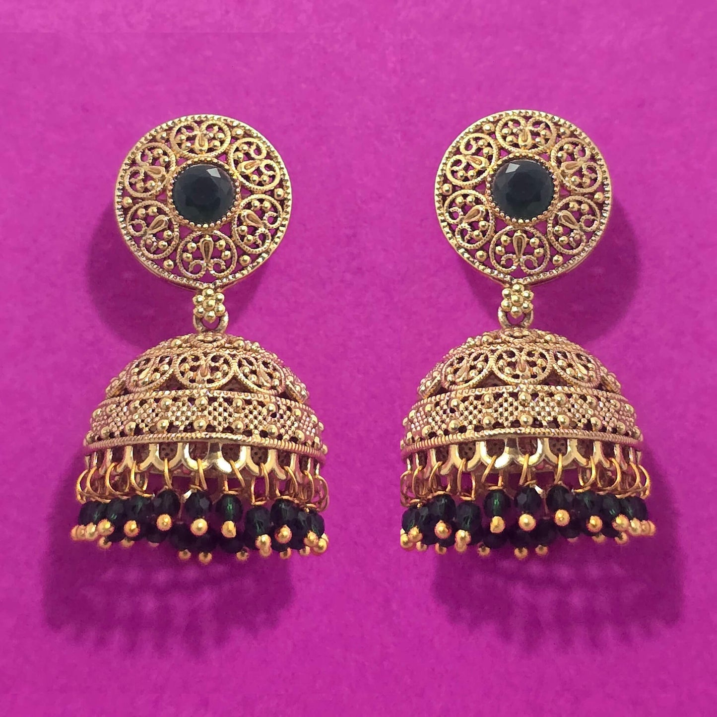 Gold plated jhumki