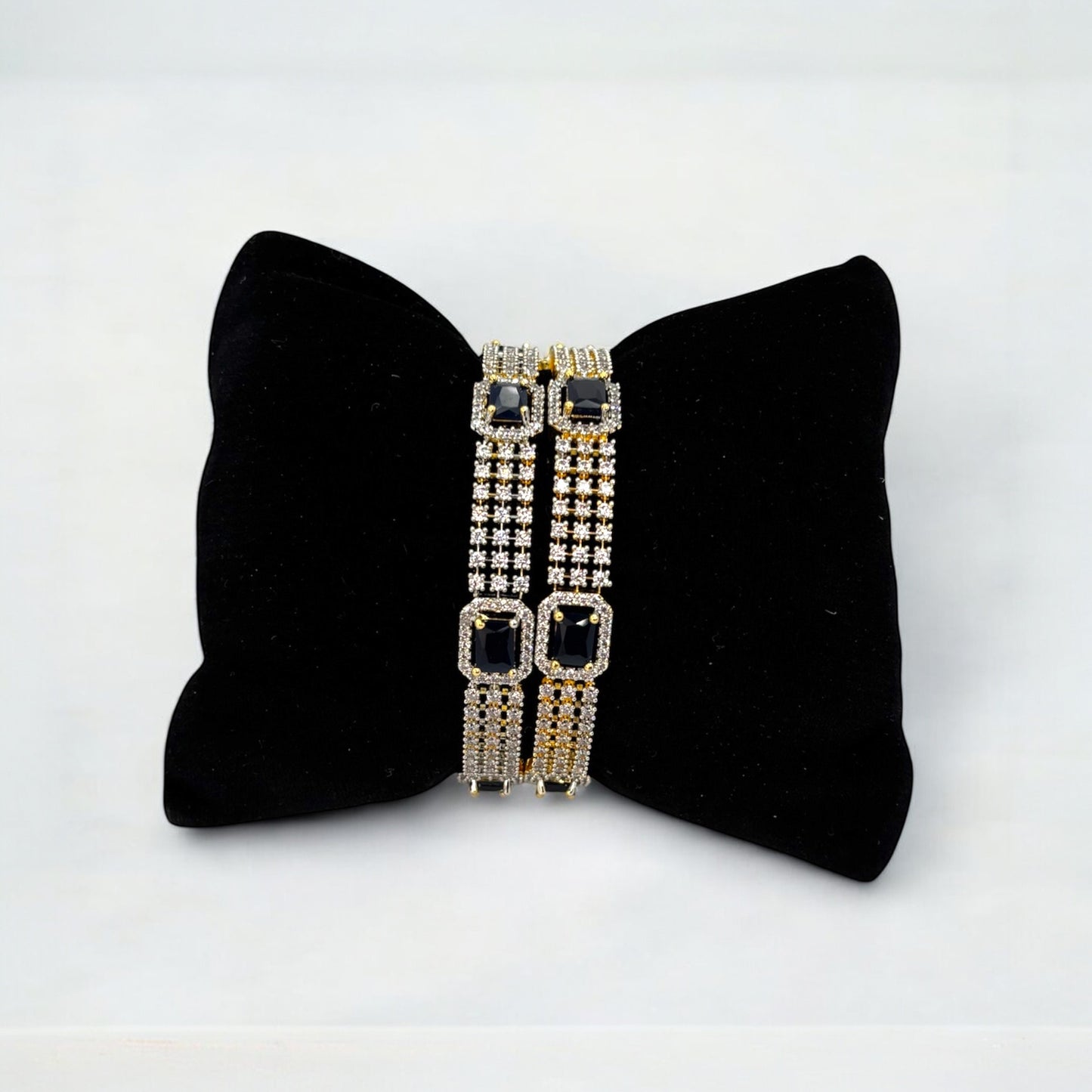 Gold plated American Diamond bangles