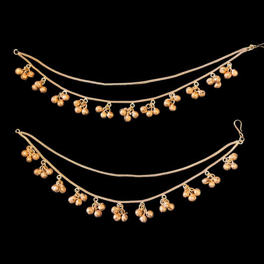 Gold plated ear chain