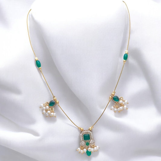 Gold plated invisible necklace