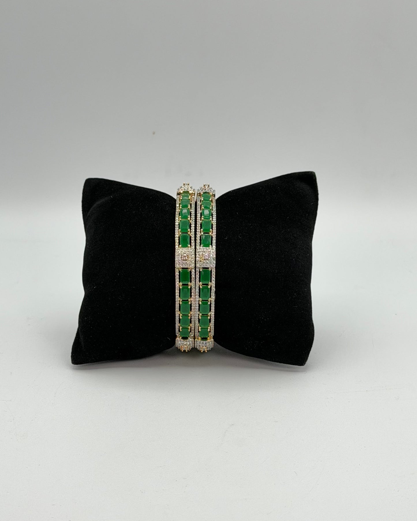 Gold plated American Diamond bangles