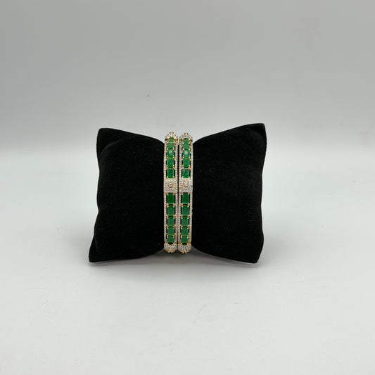 Gold plated American Diamond bangles