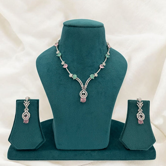 American Diamond necklace set