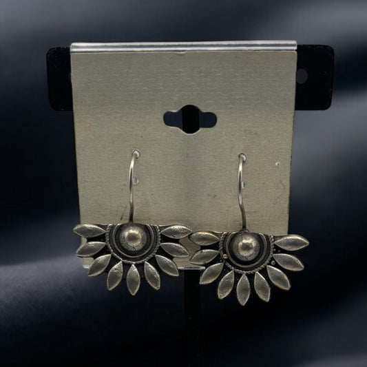Silver oxidized earrings