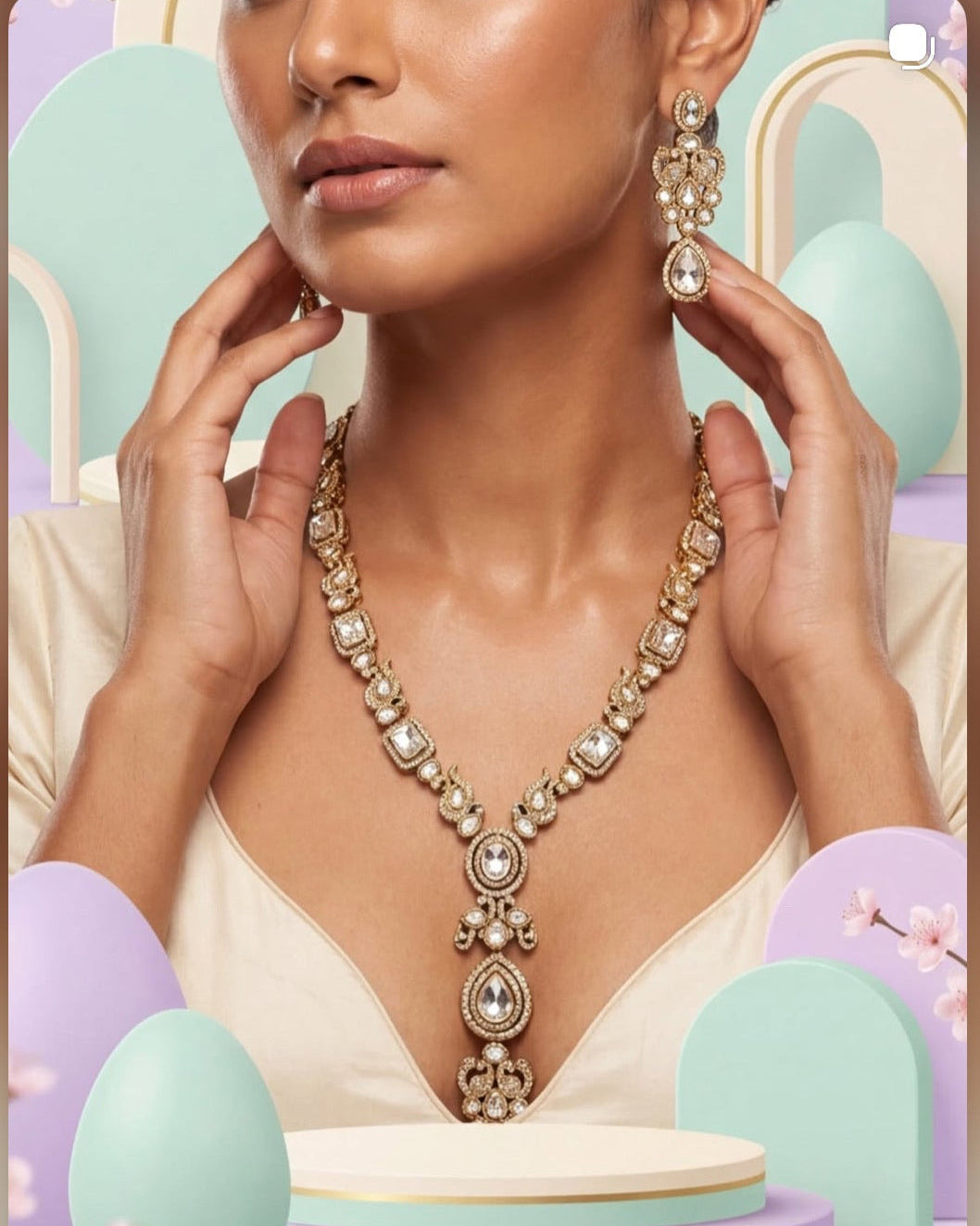 Heritage collection long necklace set