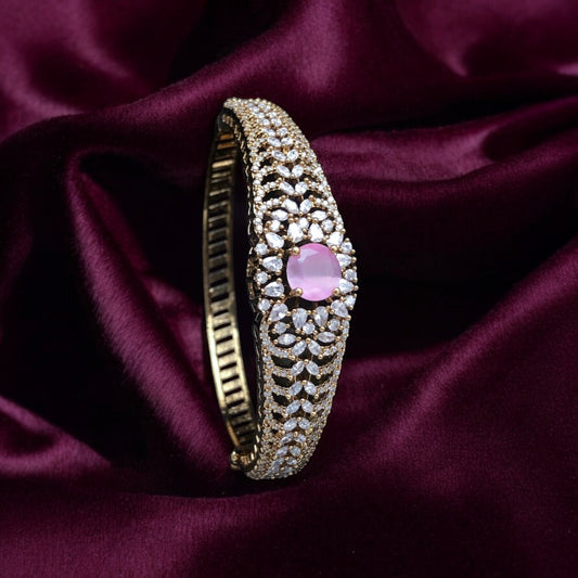American Diamond bracelet with matte finish