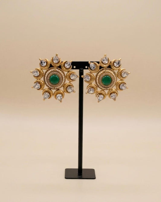 Gold plated statement studs