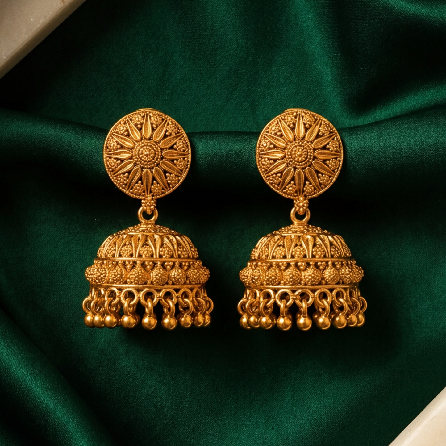 Gold plated jhumki