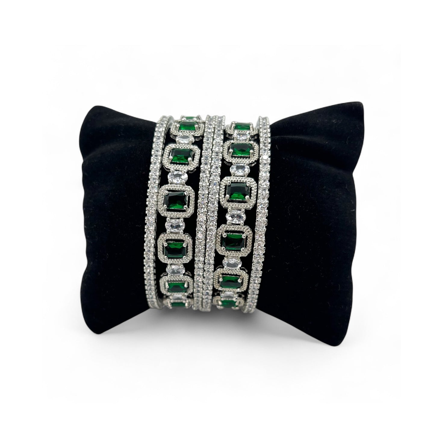 AD green bangles set