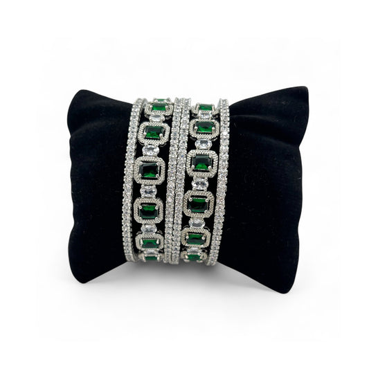 AD green bangles set