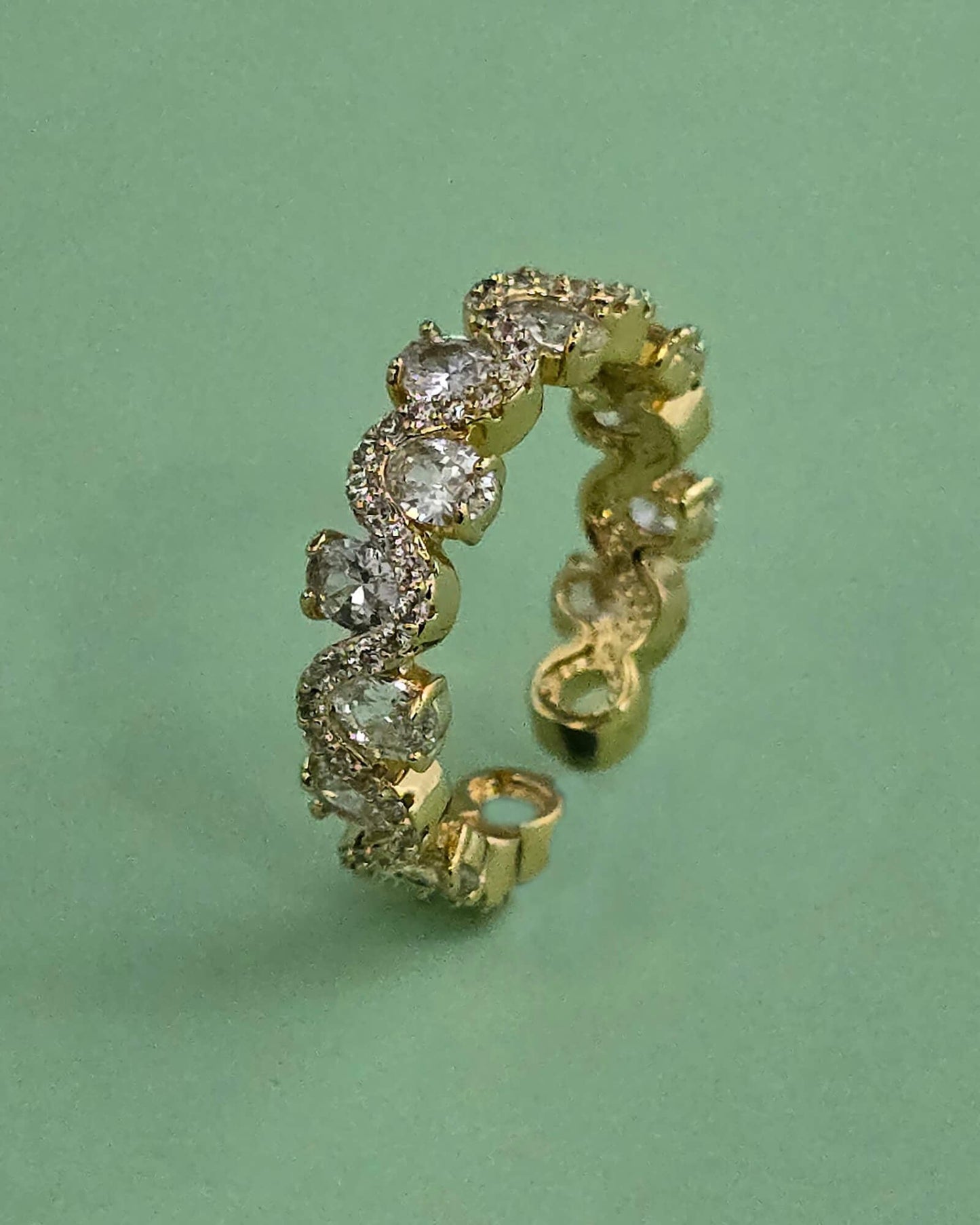 Gold plated American Diamond ring