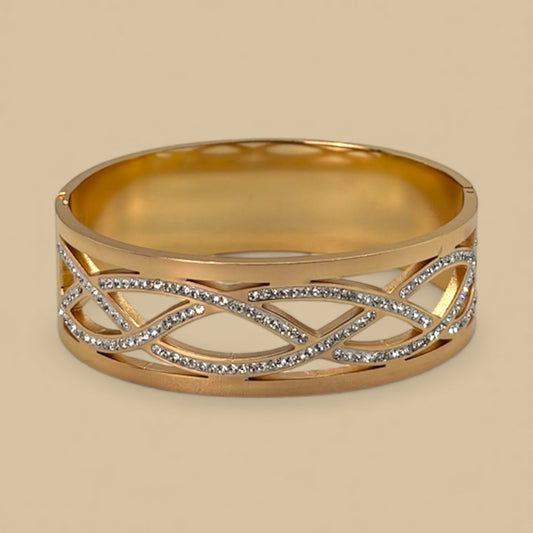 Gold plated Cz bracelet