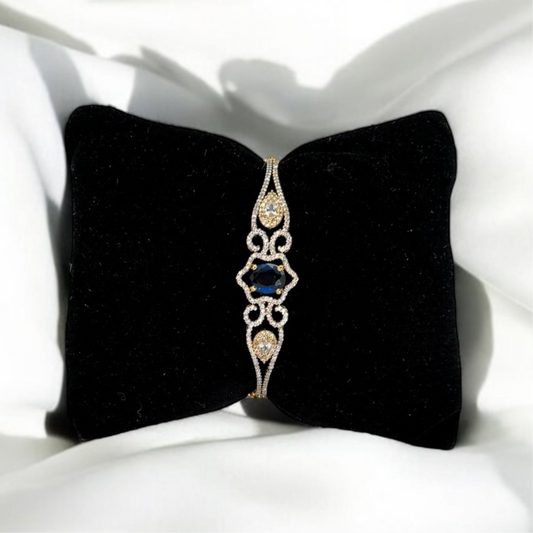 Blue American Diamond openable bracelet