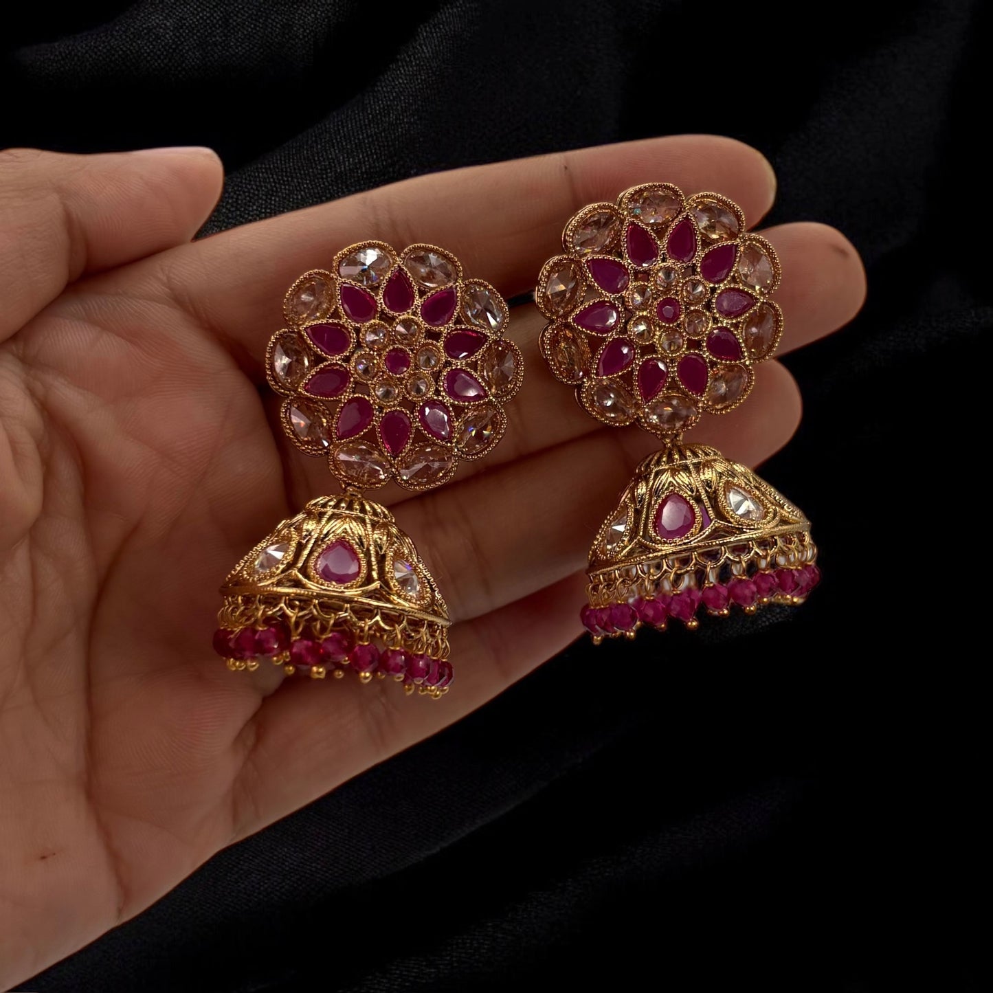 Gold plated jhumki
