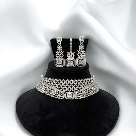American Diamond choker/necklace set