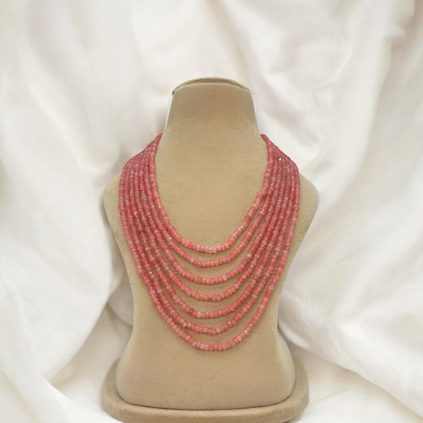 Seven layer pink mala