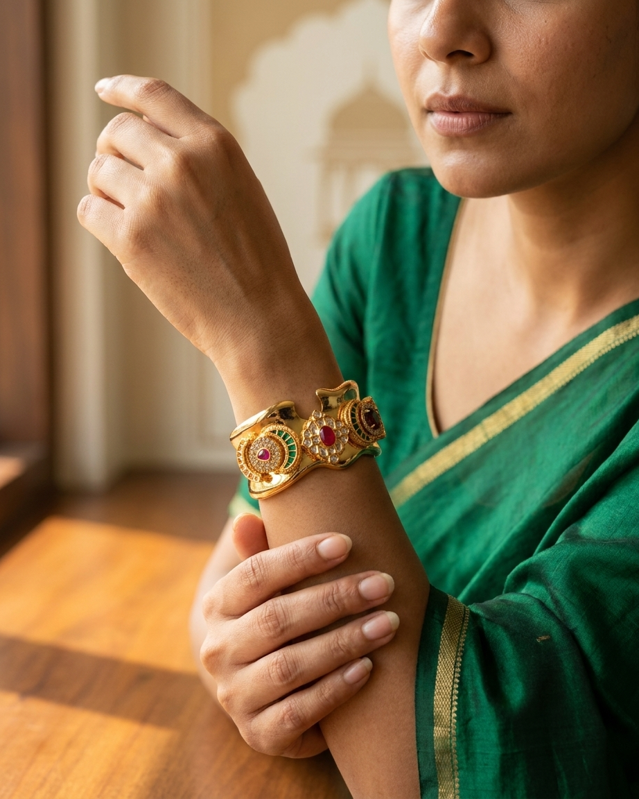 Gold plated fusion bracelet