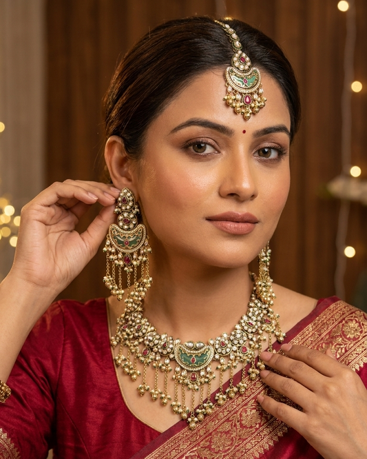 Gold plated heritage collection necklace set