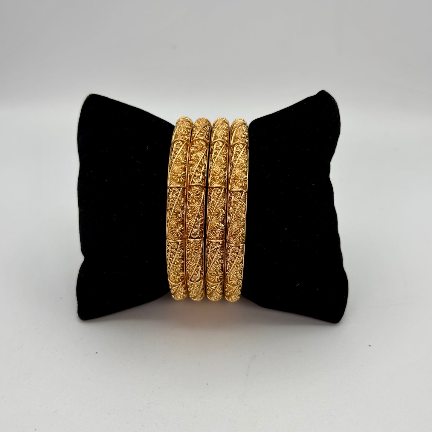 Gold plated designer bangles