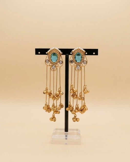 Gold plated Kashmiri earrings