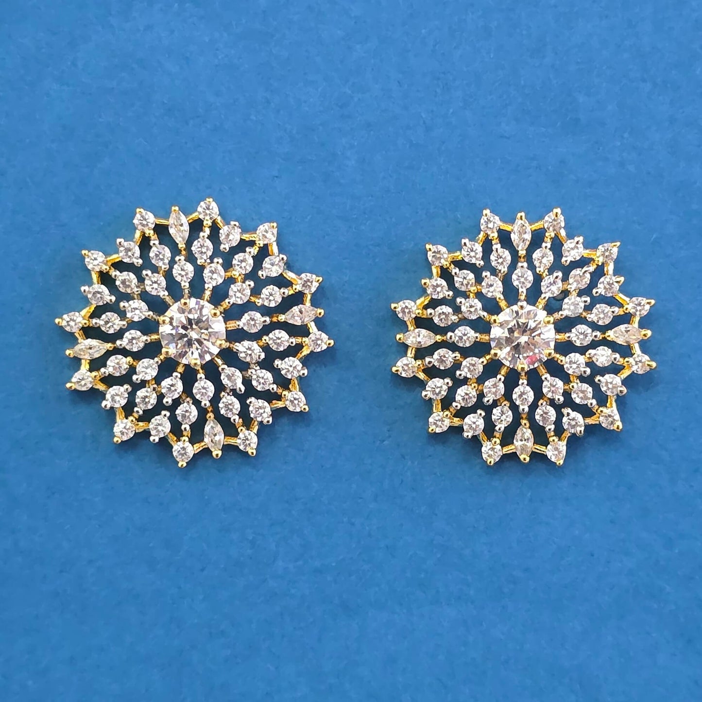 Gold plated American Diamond studs