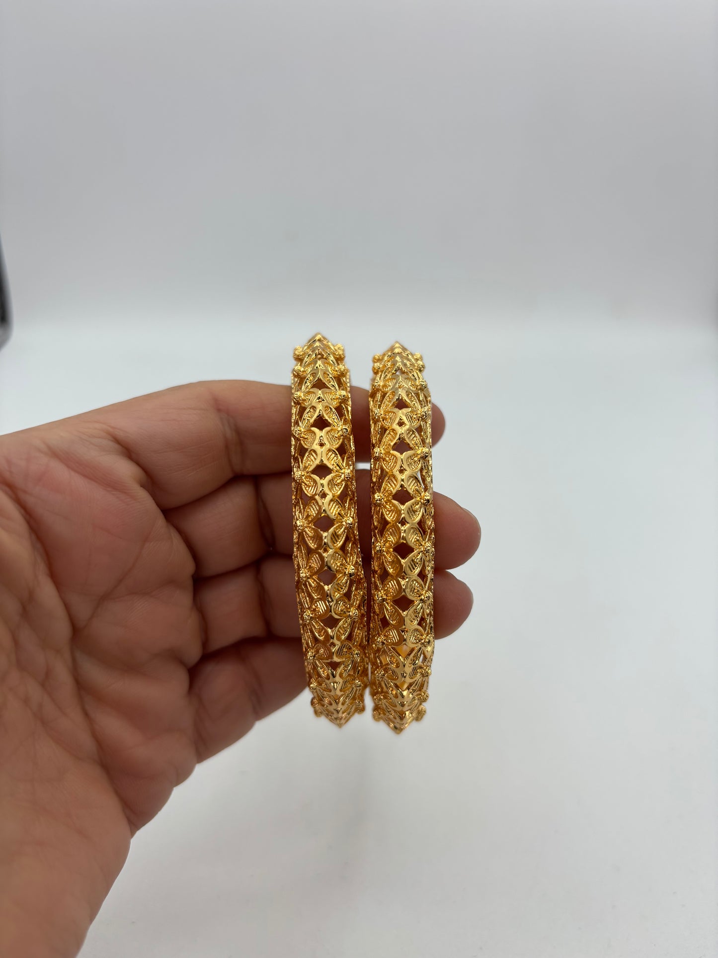 Gold plated designer bangles/kadas