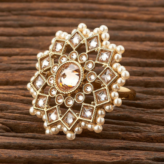 Mehndi polish adjustable ring