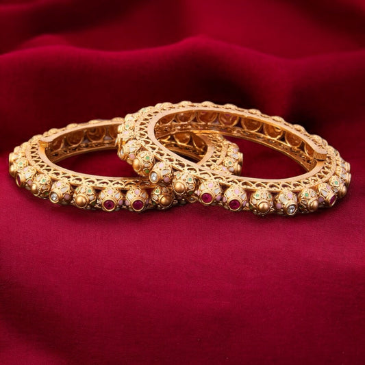 Antique meenakari openable bangles/kadas