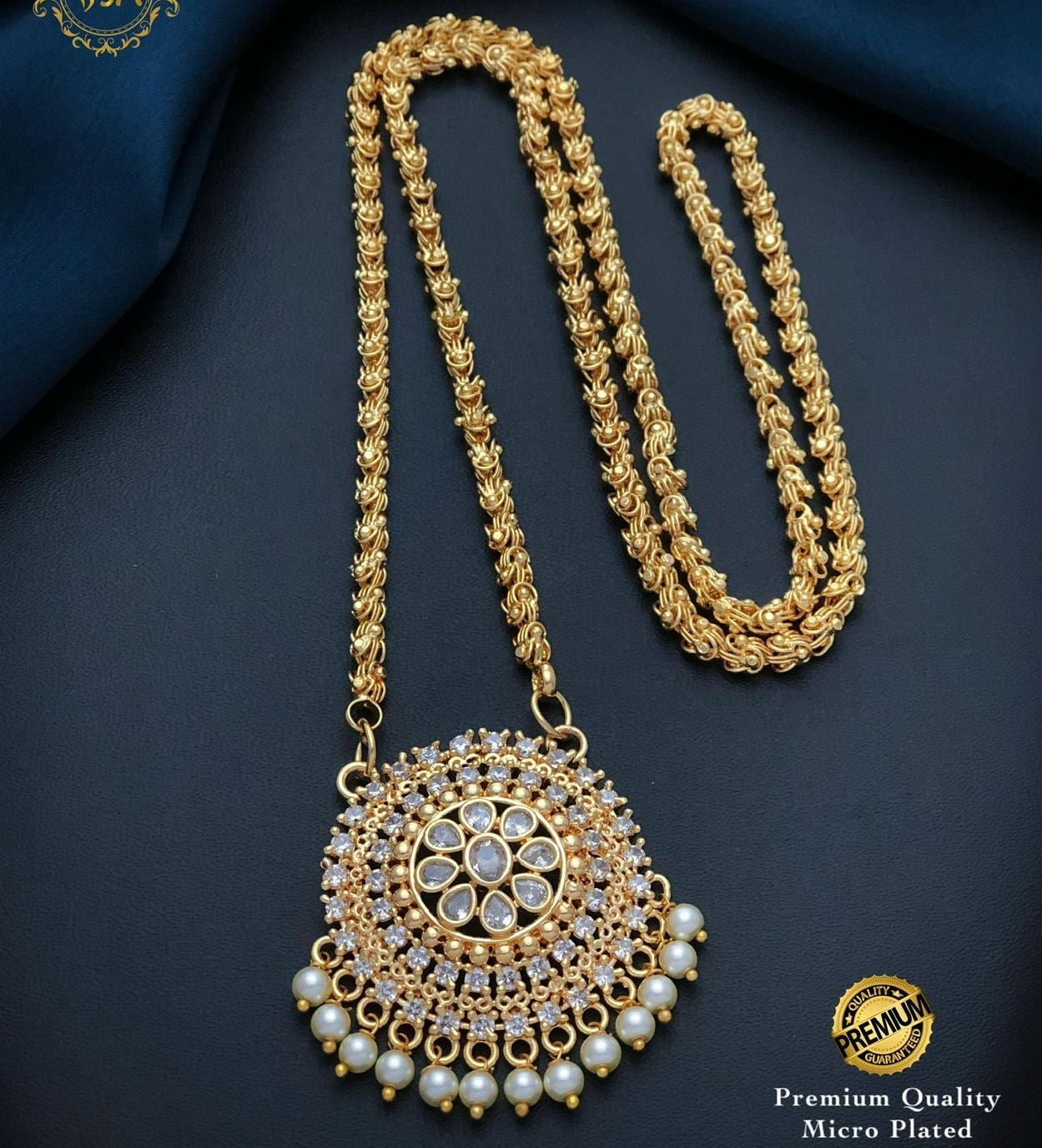 Gold plated chain pendant